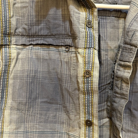 Ascend Gray and Blue Plaid Shirt Jacket - Picture 6 of 8